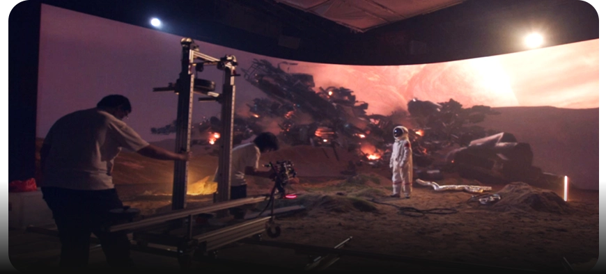 HOLODECK LED VISION TO CREATION VIDEO FX FILMMAKING CINEMA LED WALL PANELS VOLUME