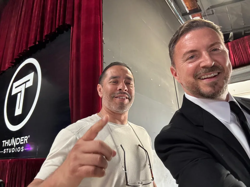 Backstage at Thunder Studios with the HOLODECK LED team